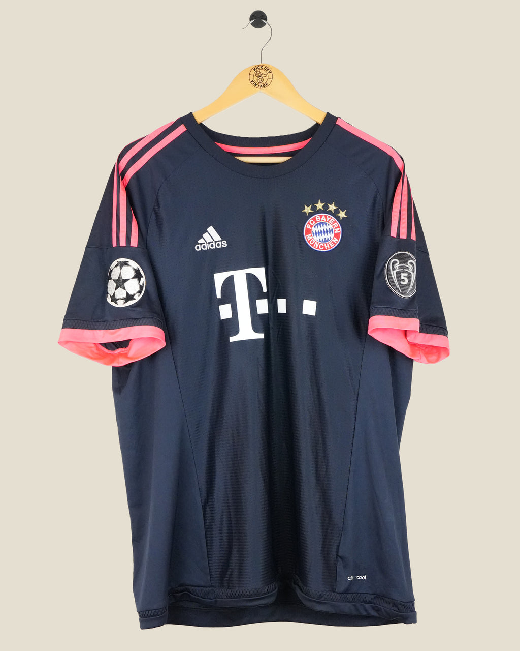 BAYERN MUNICH 2015/16 ROBBEN UCL THIRD SHIRT (XL) ADIDAS