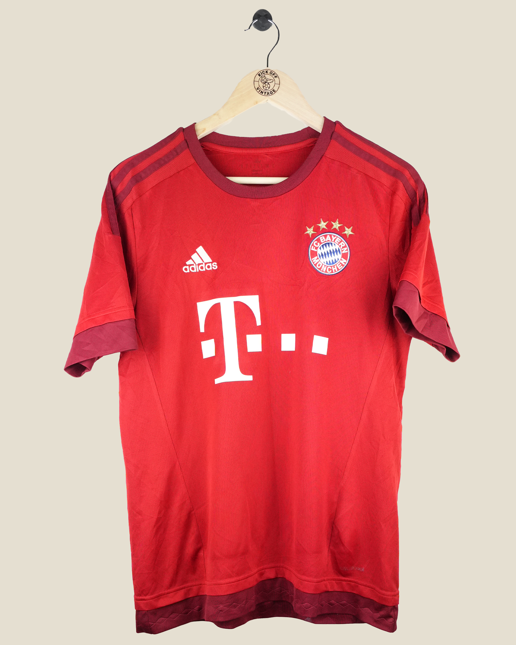 BAYERN MUNICH 2015/16 ROBBEN HOME SHIRT (L) ADIDAS