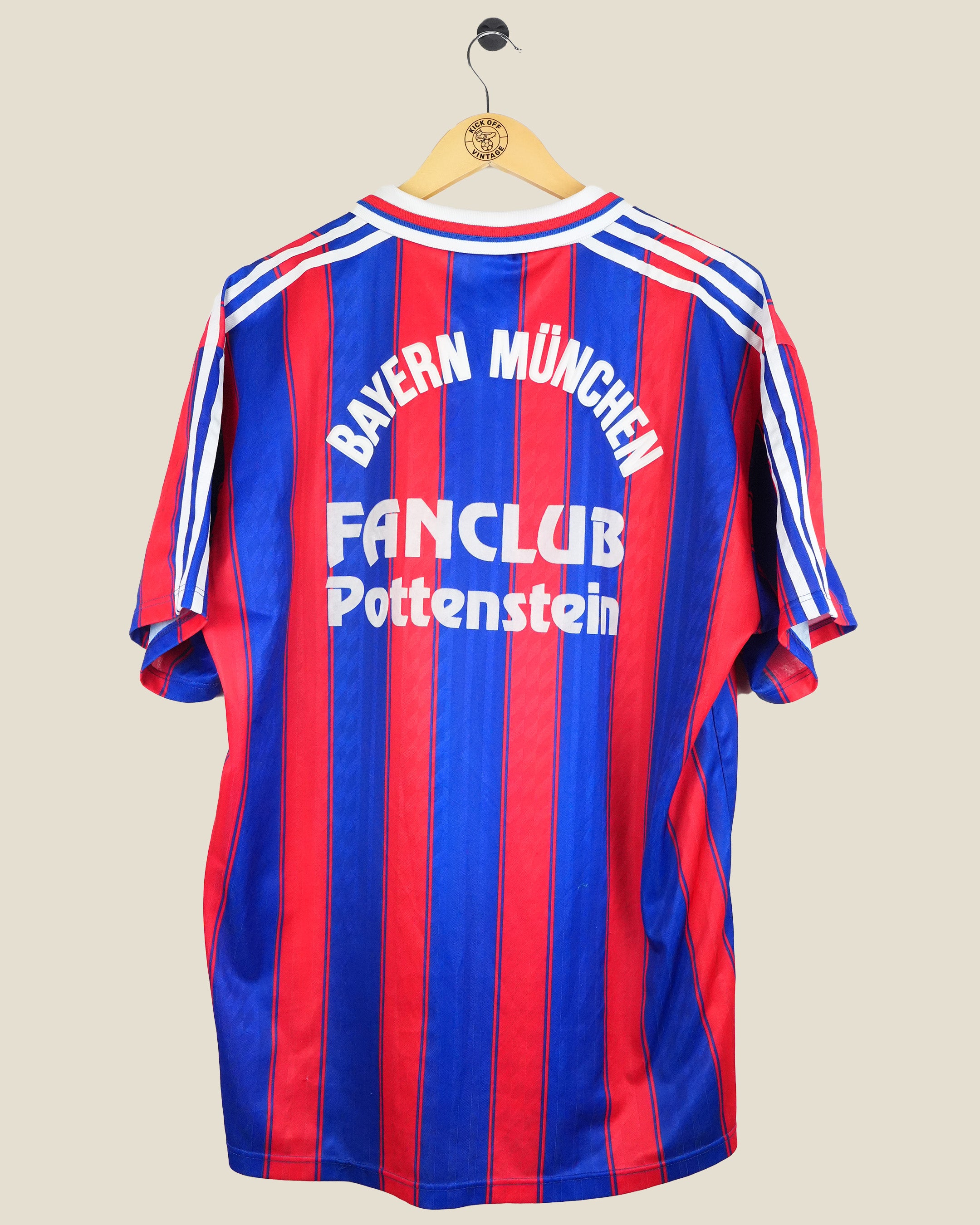 BAYERN MUNICH 1995/97 HOME SIGNED SHIRT (XL) ADIDAS