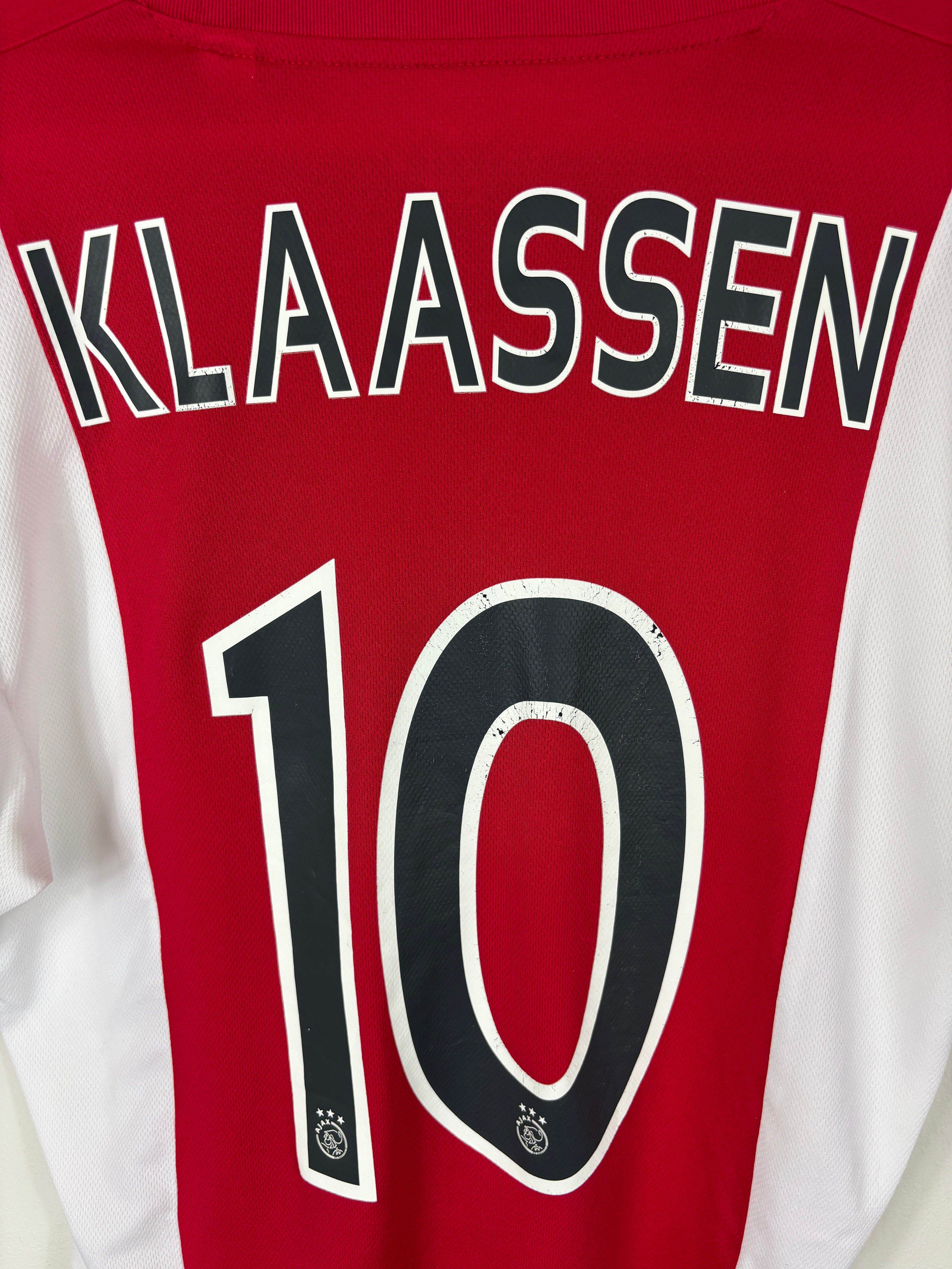 AJAX 2015/16 KLAASEN #10 CRUIJFF TRIBUTE HOME SHIRT (M) ADIDAS