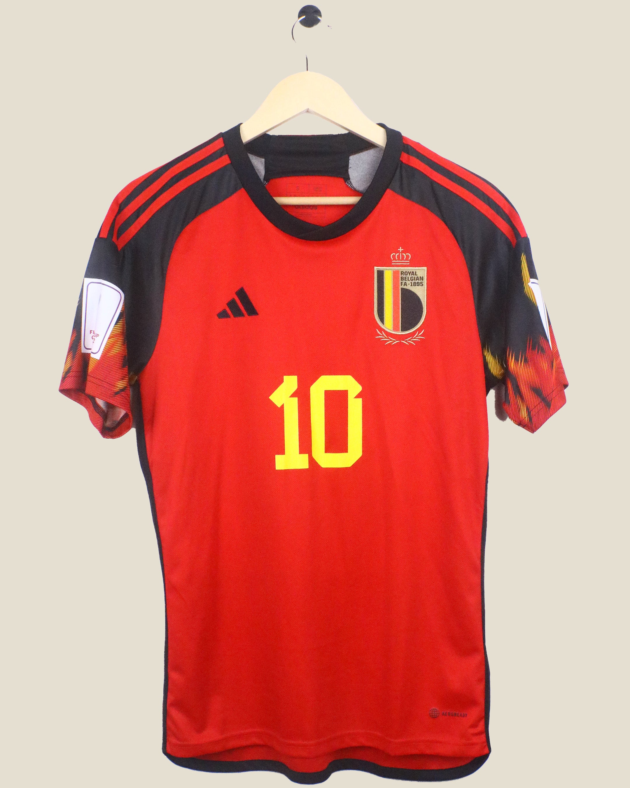 BELGIUM 2022 HAZARD #10 WORLD CUP HOME BNWT (S) ADIDAS