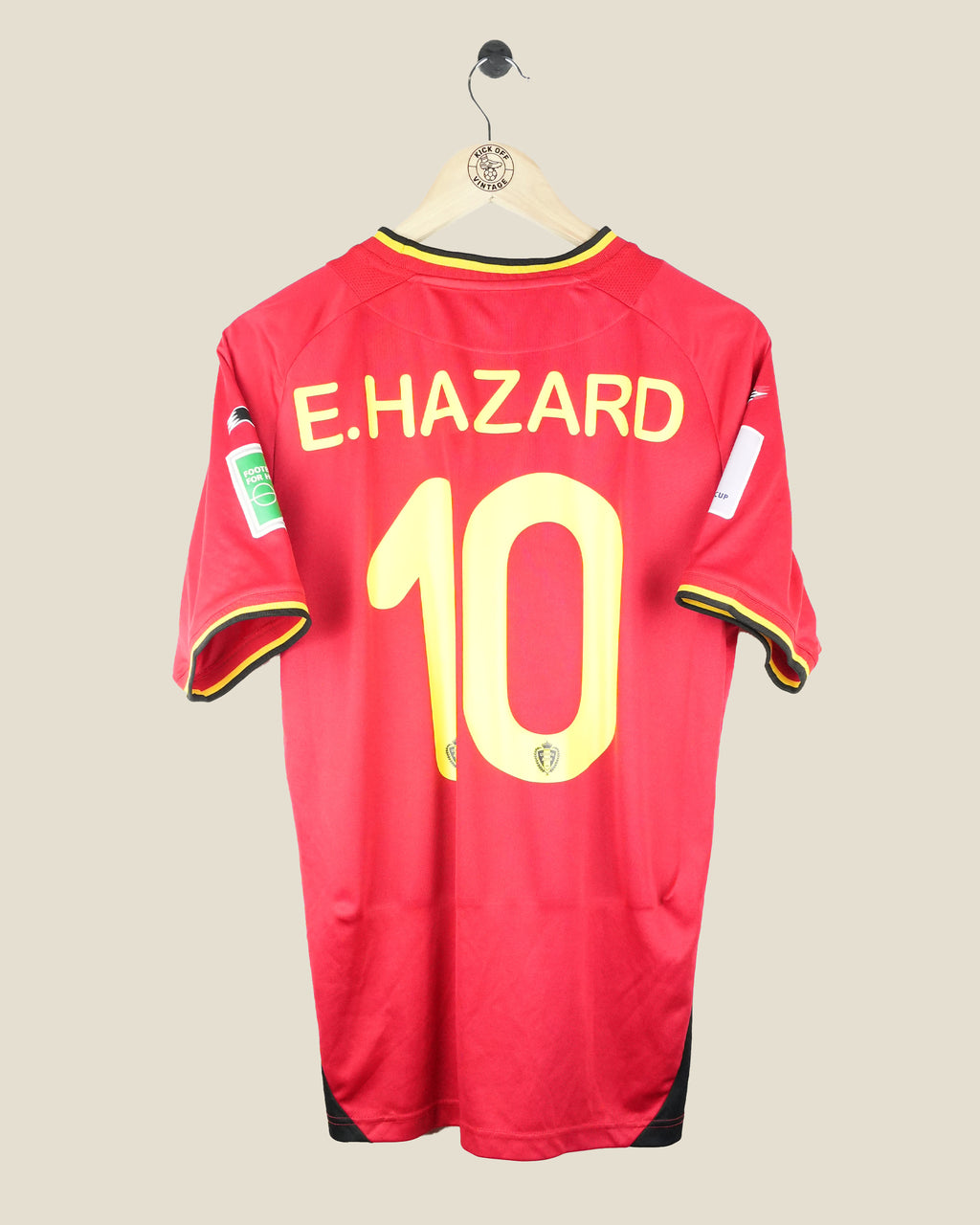 BELGIUM 2014 HAZARD HOME SHIRT (L) BURRDA