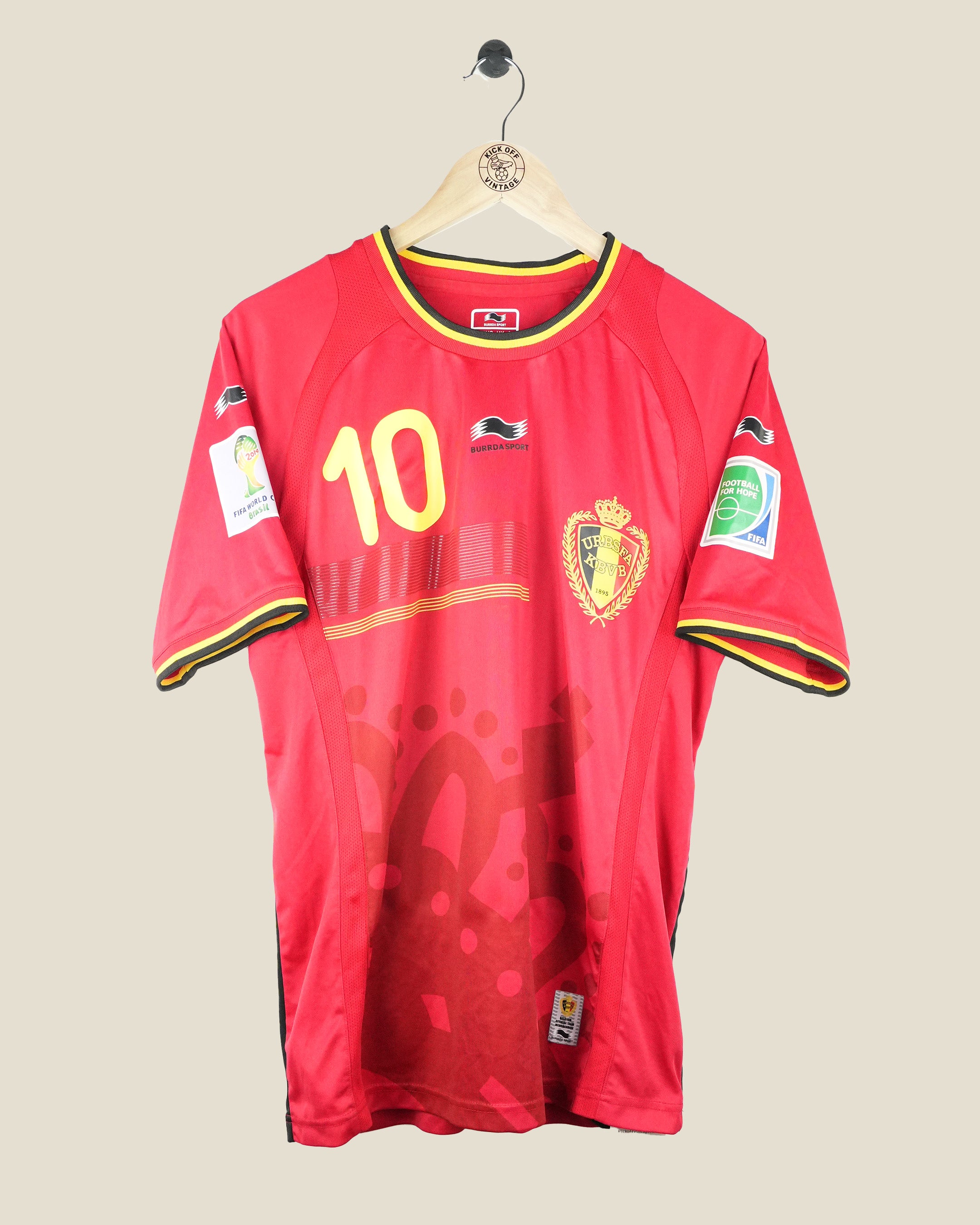 BELGIUM 2014 HAZARD HOME SHIRT (L) BURRDA