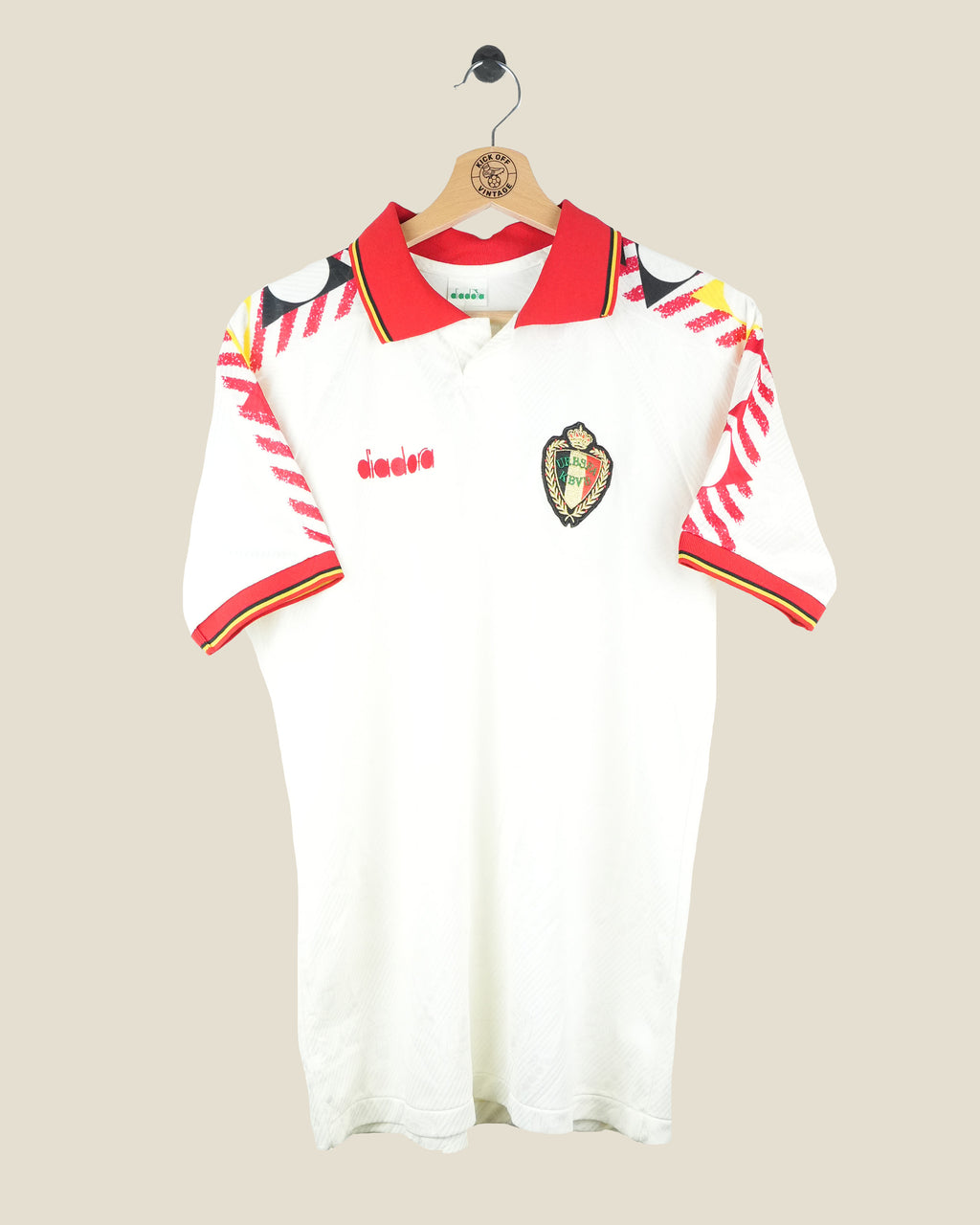 BELGIUM 1994 AWAY SHIRT (L) DIADORA