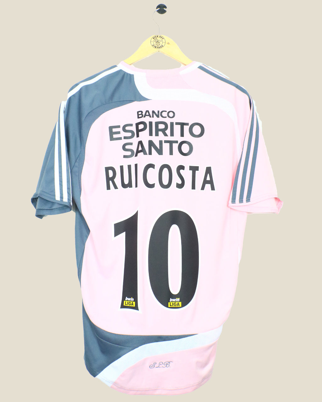 BENFICA 2007/08 RUI COSTA AWAY SHIRT (M) ADIDAS