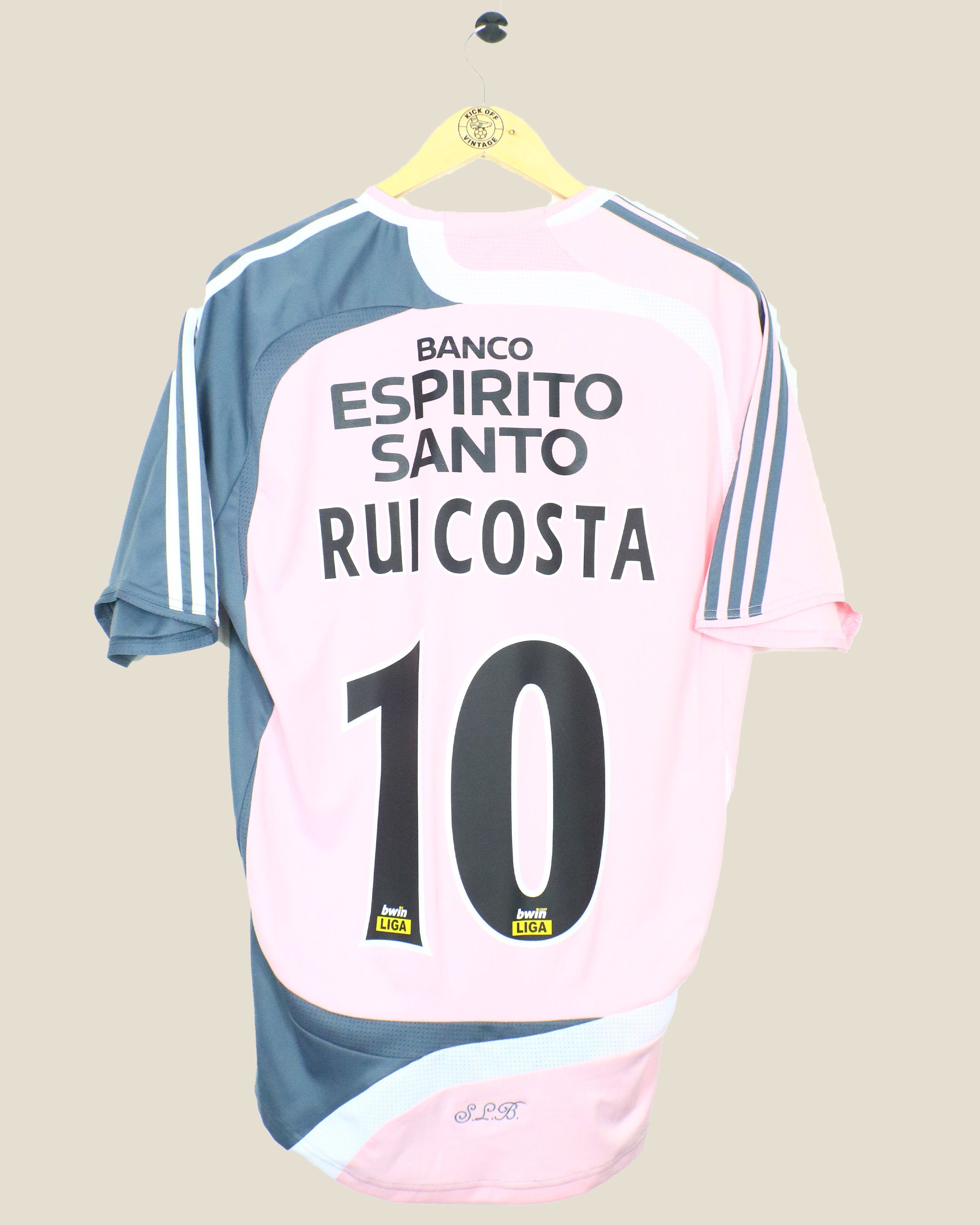 BENFICA 2007/08 RUI COSTA AWAY SHIRT (M) ADIDAS