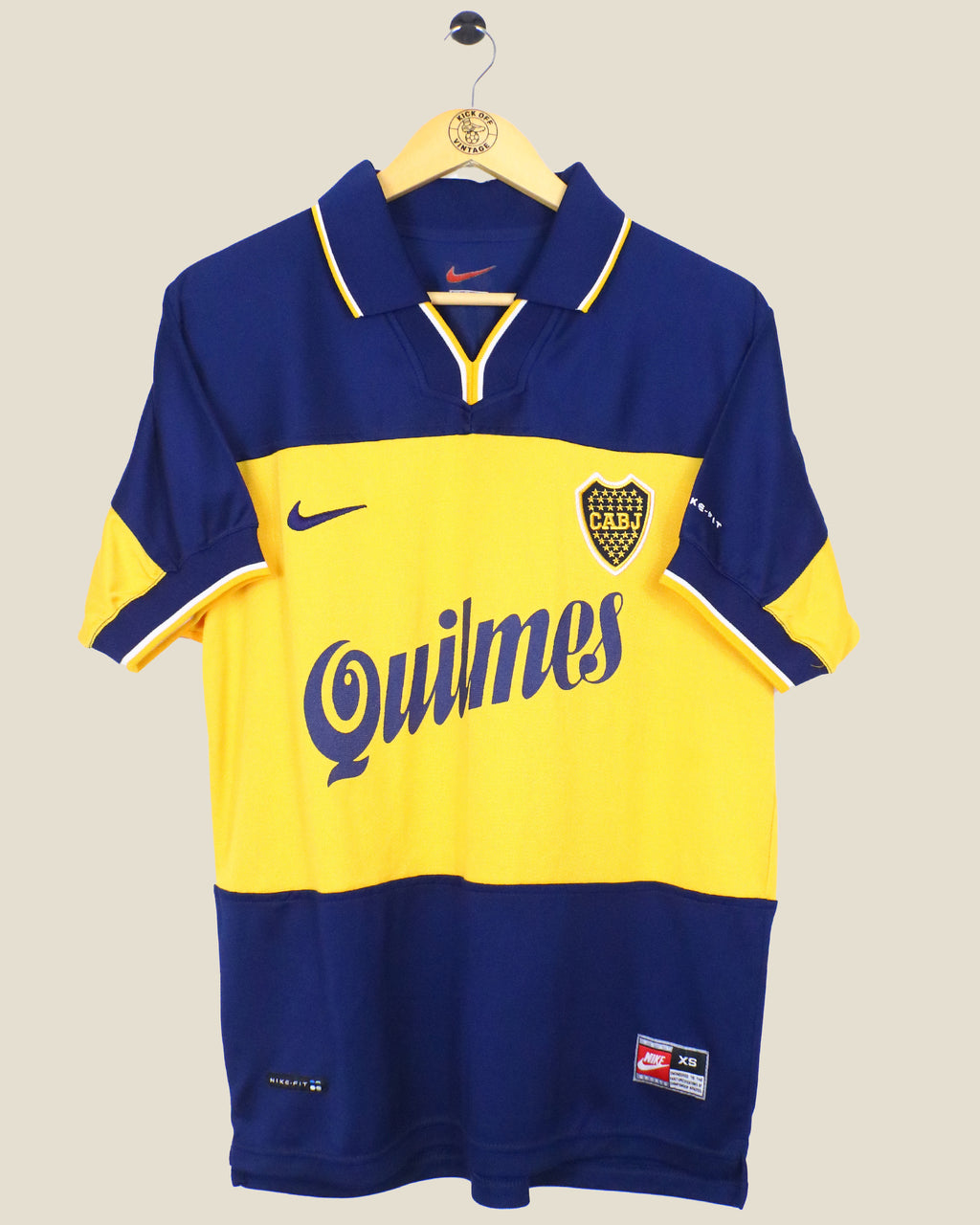 BOCA JUNIORS 1998/00 HOME SHIRT (XS) NIKE