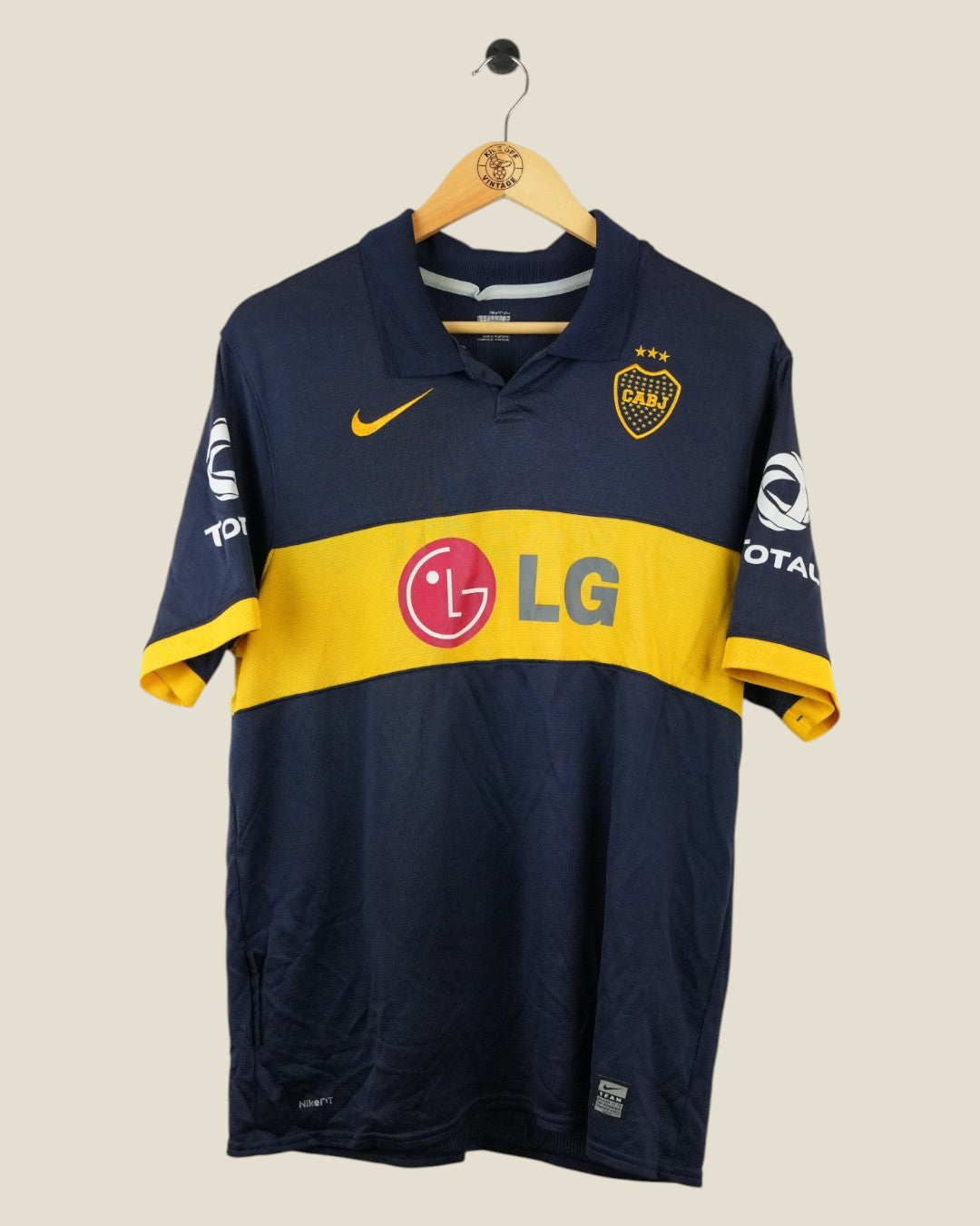 BOCA JUNIORS 2009/10 RIQUELME HOME SHIRT (L) NIKE