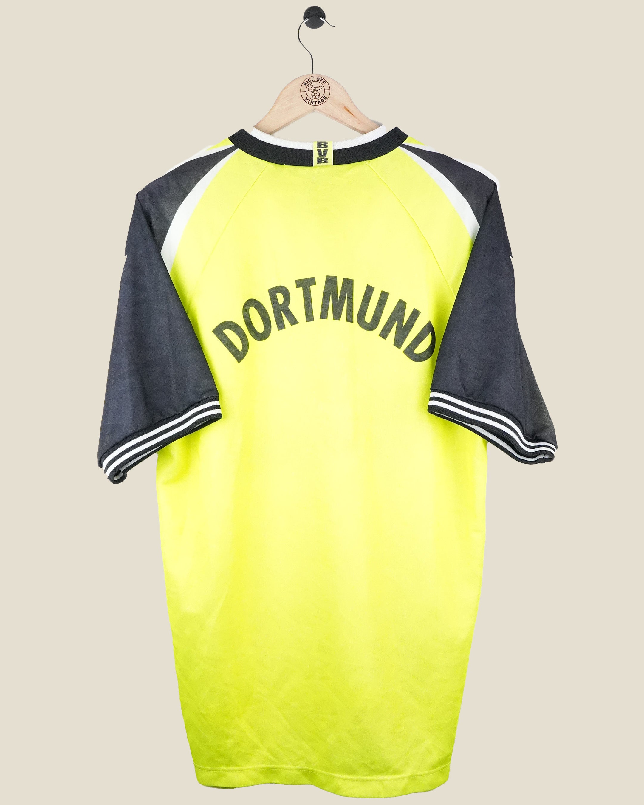 BORUSSIA DORTMUND 1995/96 HOME SHIRT (L) NIKE