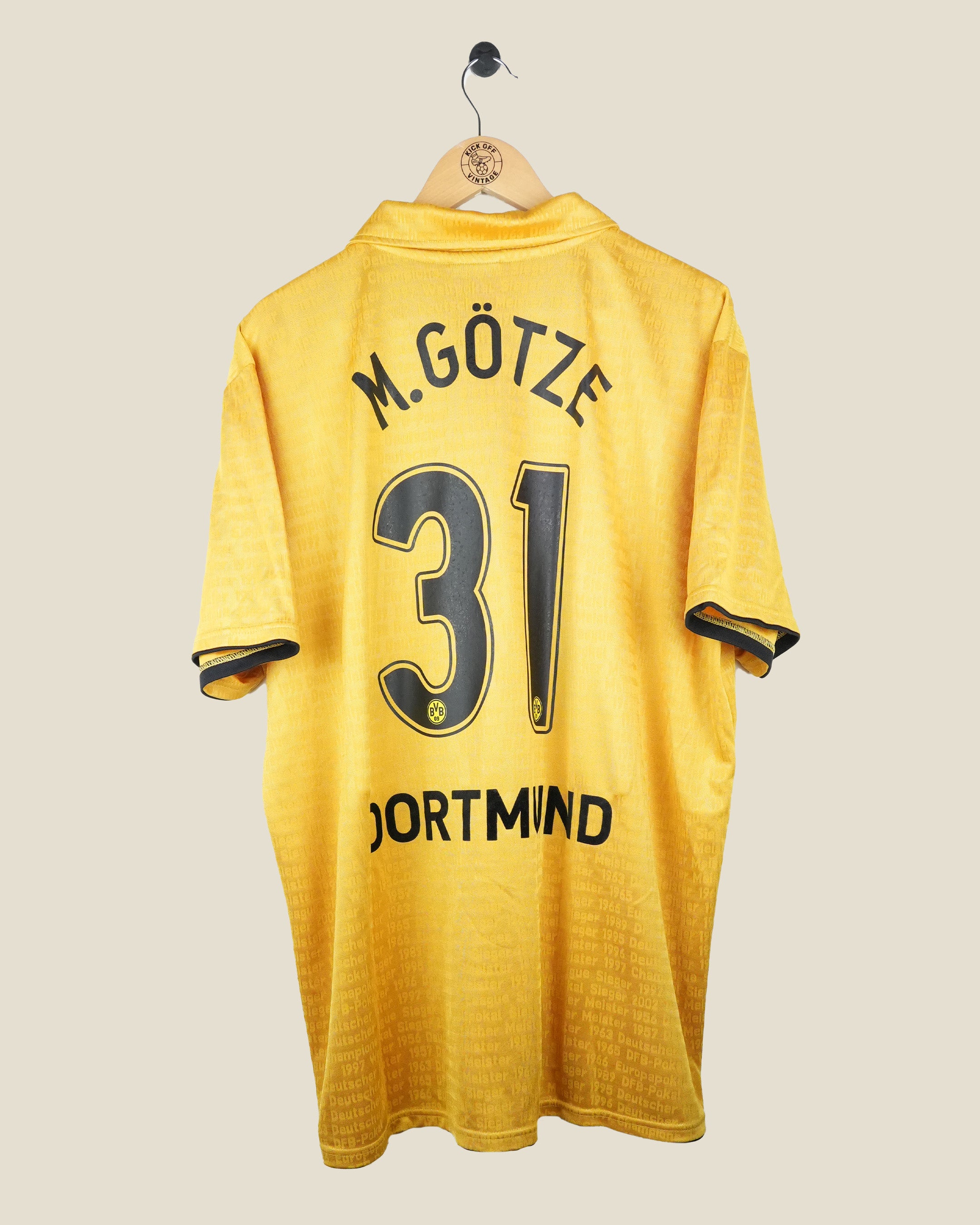 BORUSSIA DORTMUND 2009/10 GÖTZE ANNIVERSARY SHIRT (XXXL) KAPPA