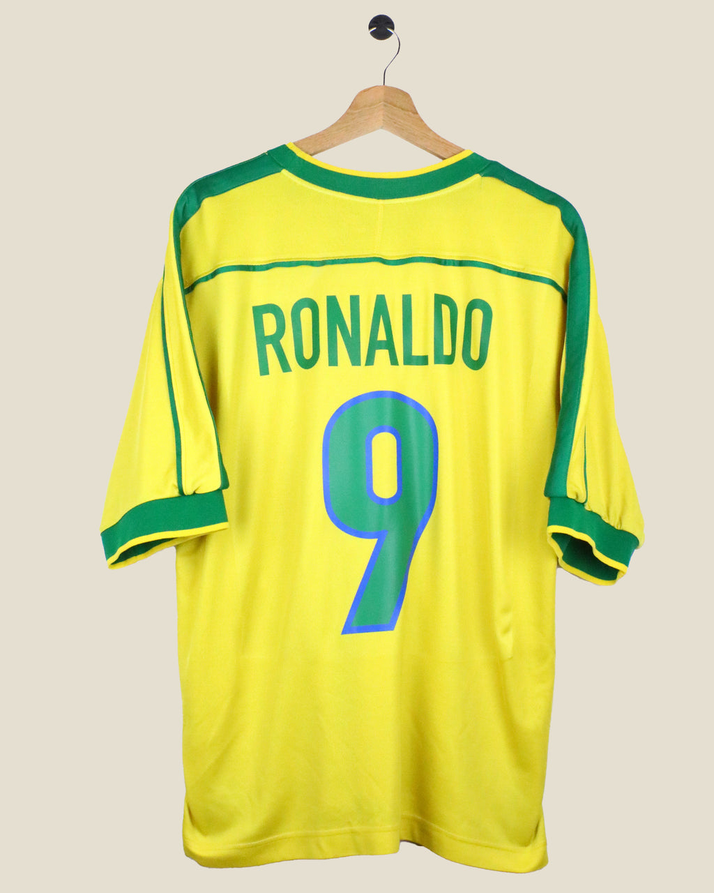 BRAZIL 1998 RONALDO #9 HOME (L) NIKE
