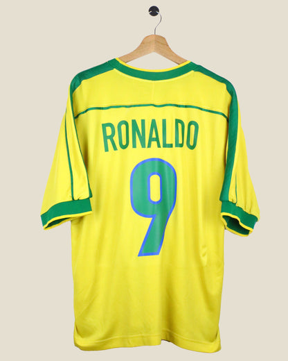 BRAZIL 1998 RONALDO #9 HOME (L) NIKE