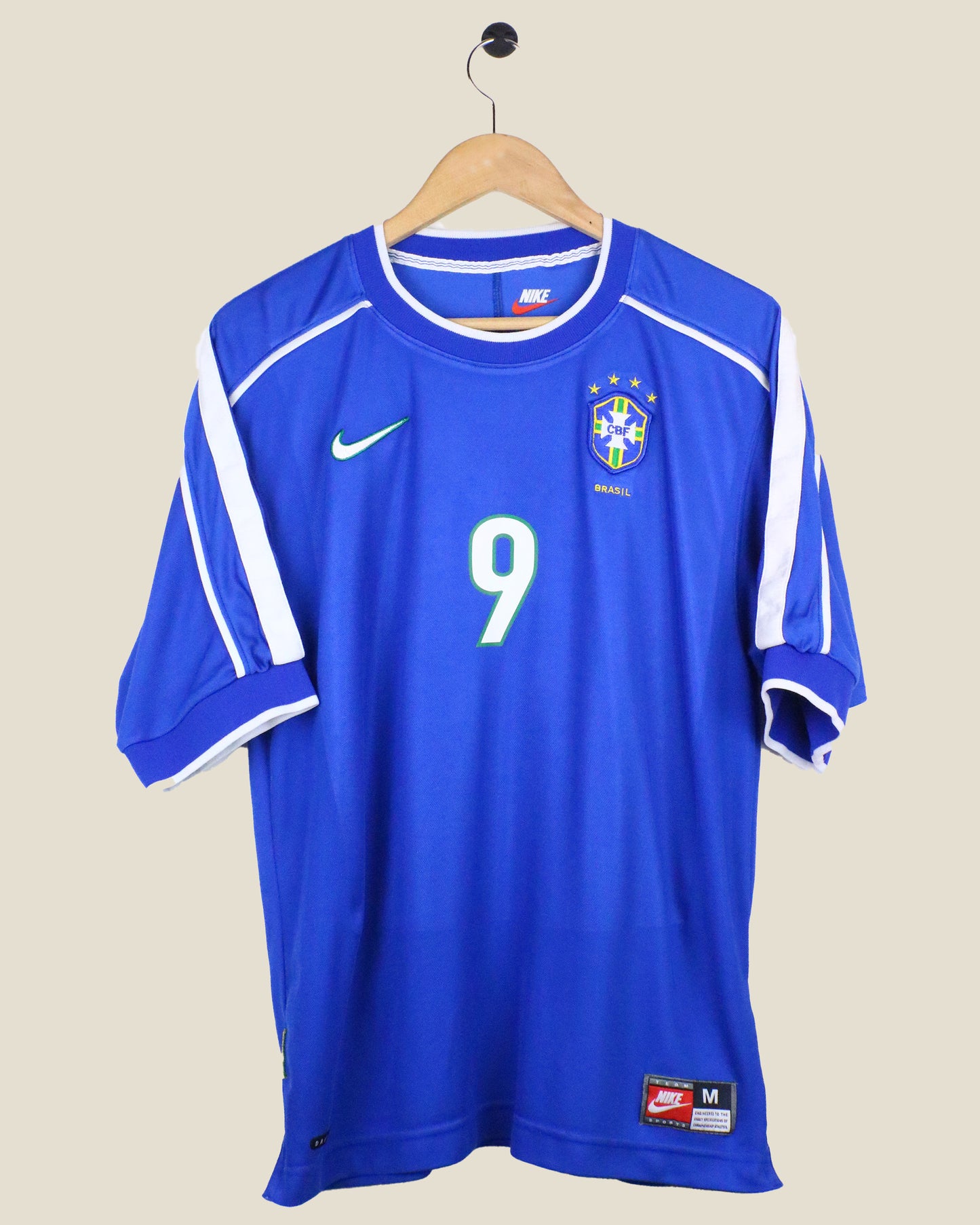 BRAZIL 1998 RONALDO #9 AWAY (M) NIKE