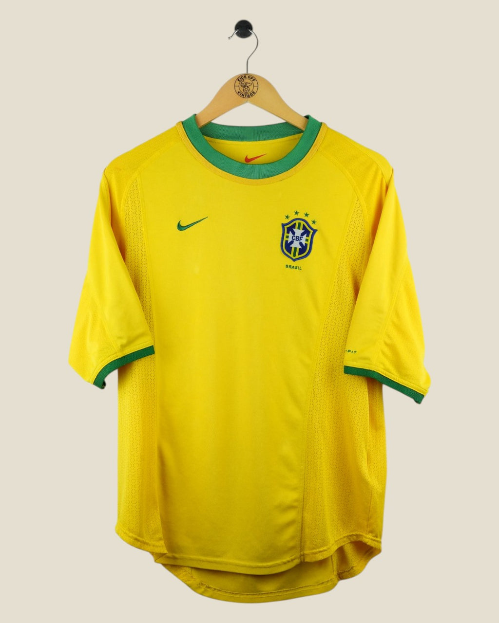 BRAZIL 2000 HOME SHIRT (M) NIKE