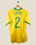 BRAZIL 2006 CAFU HOME SHIRT (M) NIKE