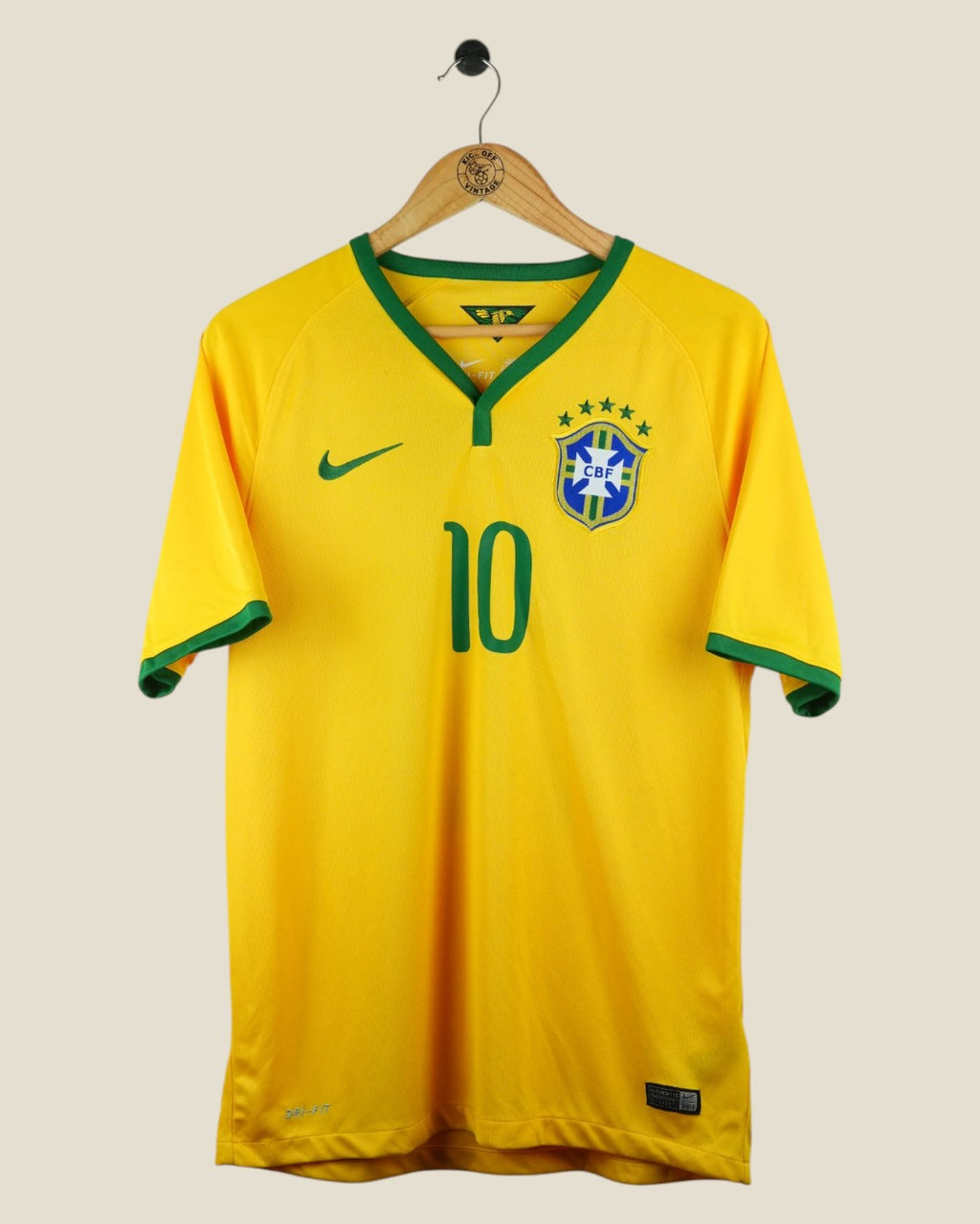 BRAZIL 2014 NEYMAR HOME SHIRT (M) NIKE