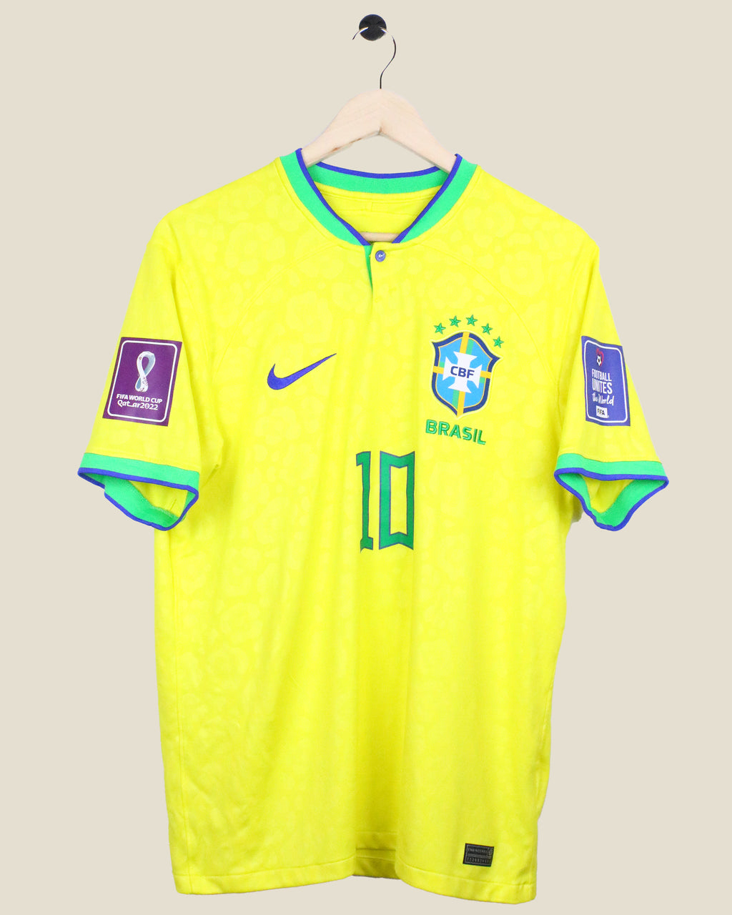 BRAZIL 2022 NEYMAR #10 WORLD CUP HOME (M) NIKE