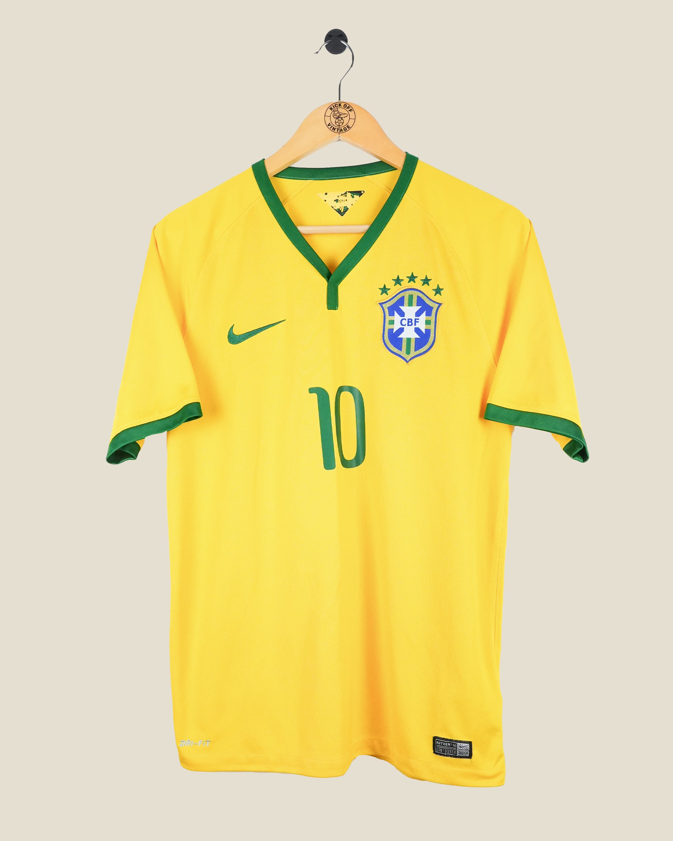 BRAZIL 2014 NEYMAR HOME SHIRT (M) NIKE