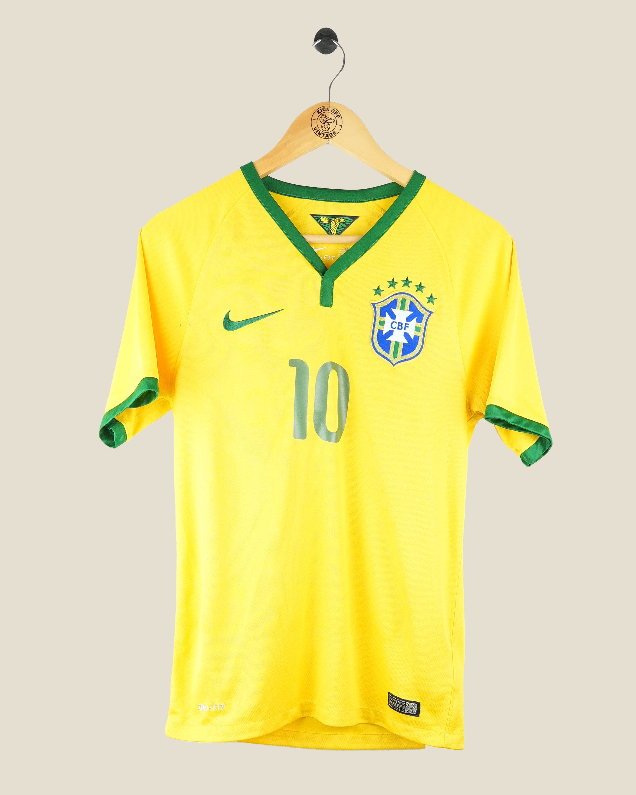 BRAZIL 2014 NEYMAR JR HOME SHIRT (XS) NIKE