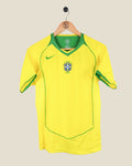BRAZIL 2004 HOME SHIRT (KIDS XL) NIKE