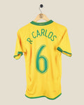 BRAZIL 2006 R. CARLOS HOME SHIRT (S) NIKE