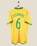 BRAZIL 2006 ROBERTO CARLOS HOME SHIRT (XL) NIKE