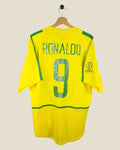 BRAZIL 2002 RONALDO HOME SHIRT WORLD CUP (L) NIKE