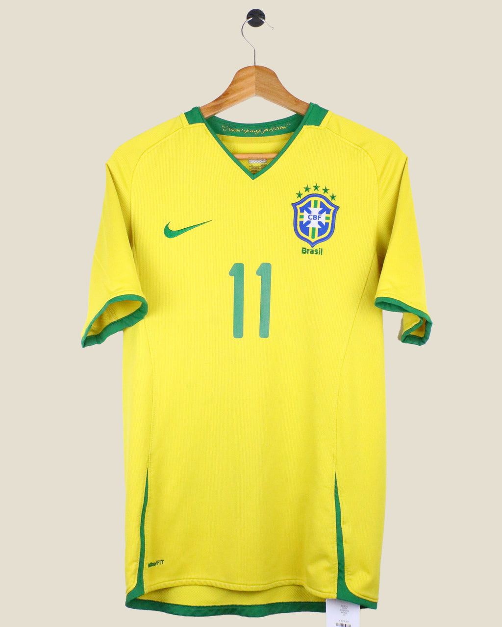 BRAZIL 2008 ROBINHO #11 HOME (S) NIKE