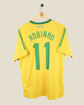 BRAZIL 2010 ROBINHO HOME SHIRT (M) NIKE