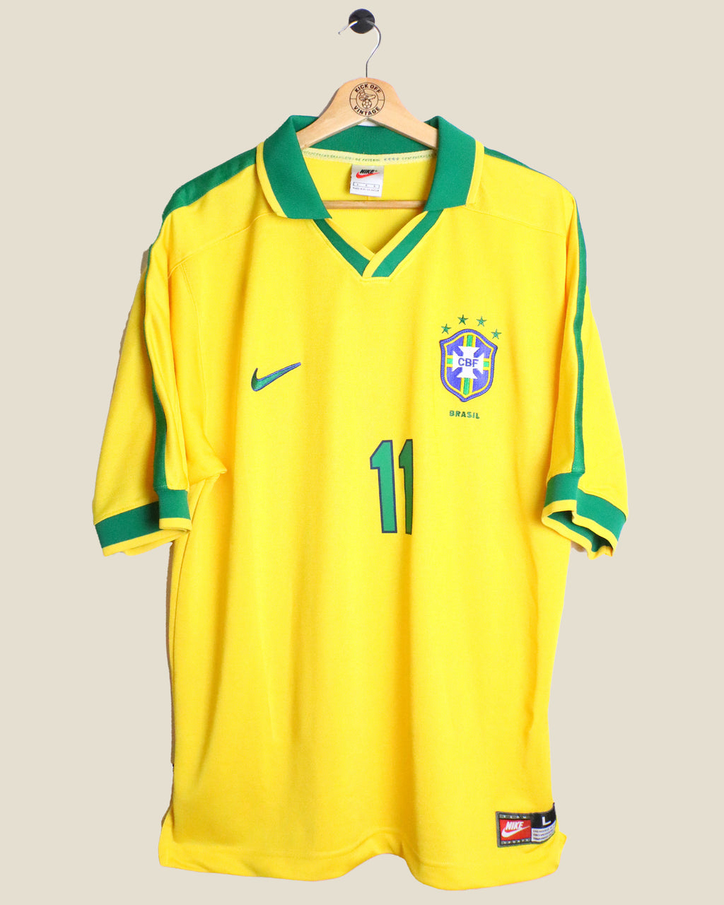 BRAZIL 1997 ROMARIO HOME (L) NIKE