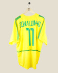 BRAZIL 2002 RONALDINHO HOME SHIRT (XL) NIKE