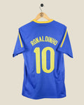 BRAZIL 2008 RONALDINHO AWAY SHIRT (M) NIKE