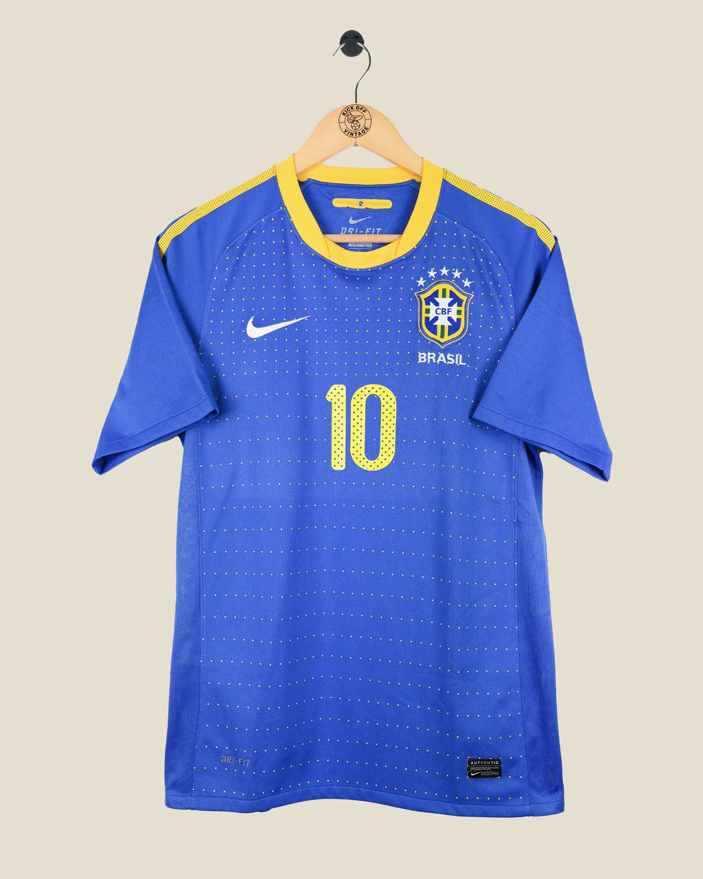 BRAZIL 2008 RONALDINHO AWAY SHIRT (M) NIKE