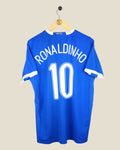 BRAZIL 2006 RONALDINHO AWAY SHIRT (L) NIKE