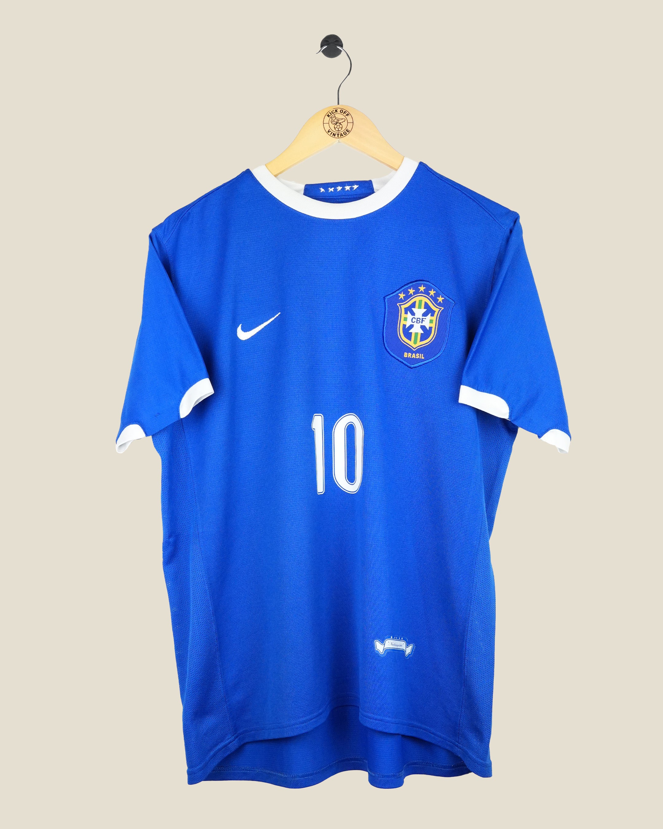 BRAZIL 2006 RONALDINHO AWAY SHIRT (L) NIKE