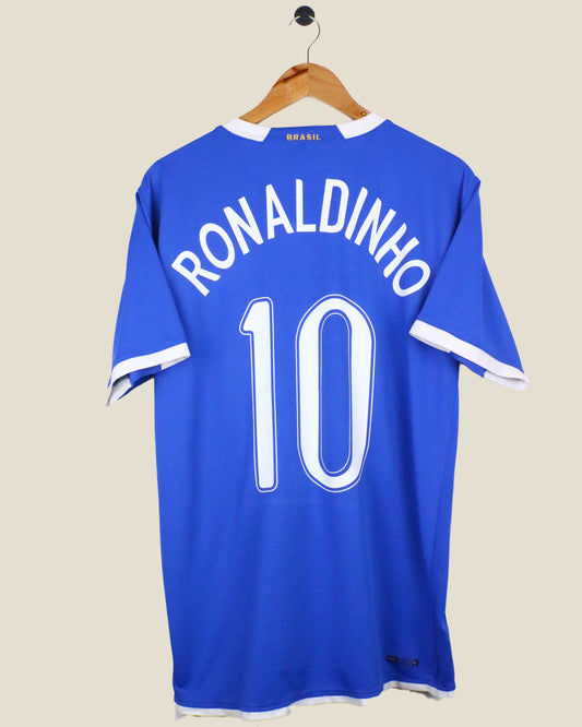 BRAZIL 2006 RONALDINHO #10 AWAY (XL) NIKE