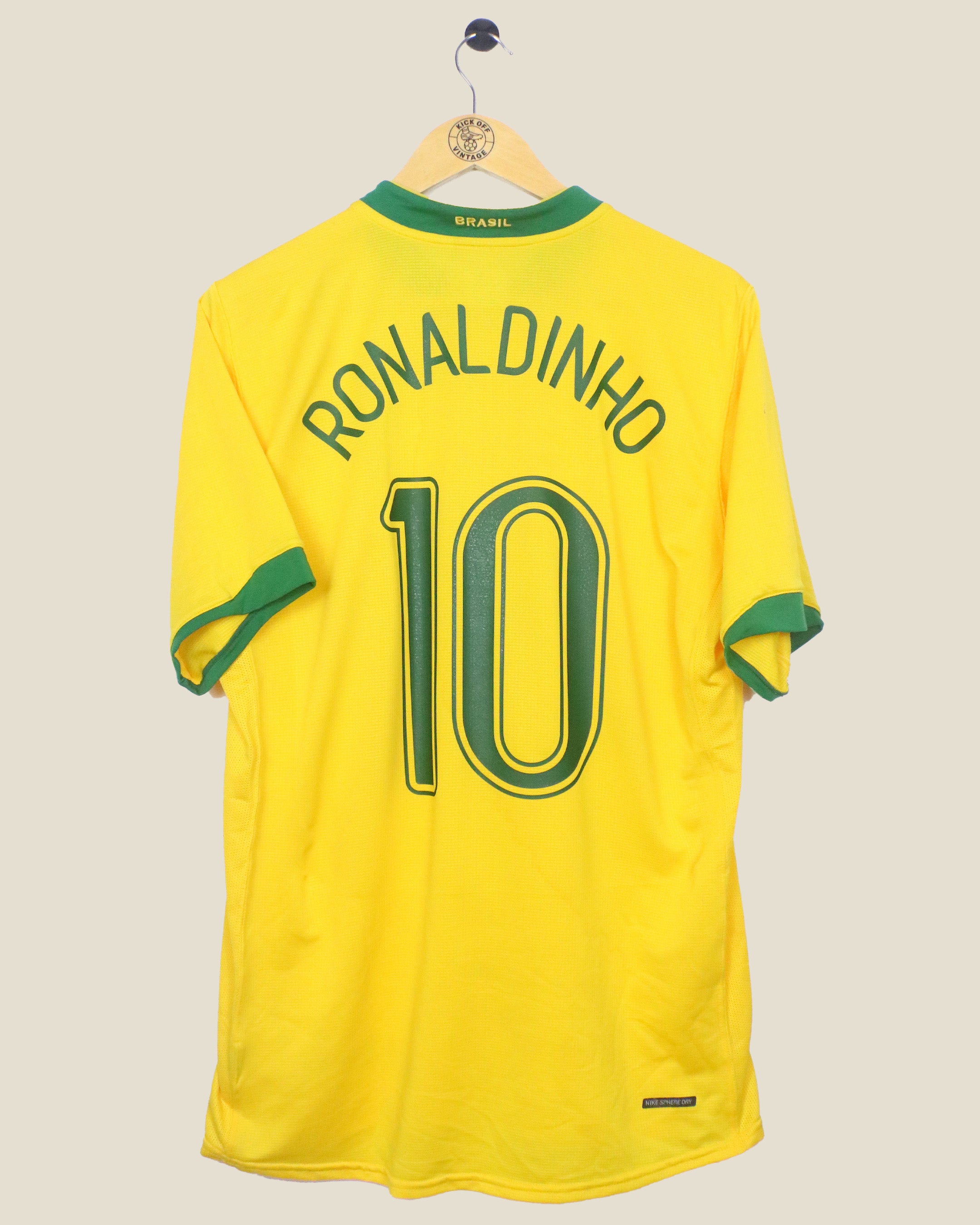 BRAZIL 2006 RONALDINHO HOME BNWT (L) NIKE