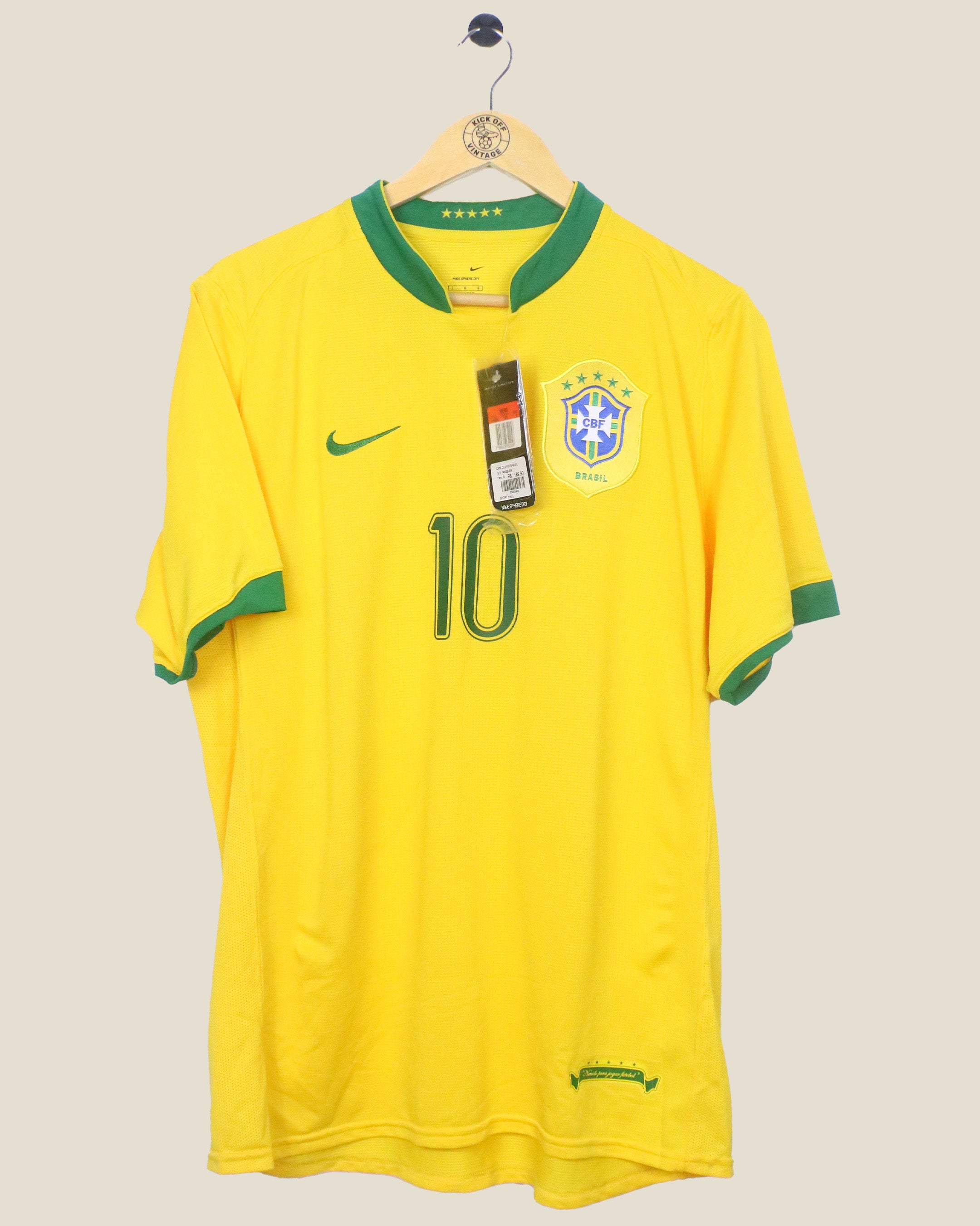 BRAZIL 2006 RONALDINHO HOME BNWT (L) NIKE
