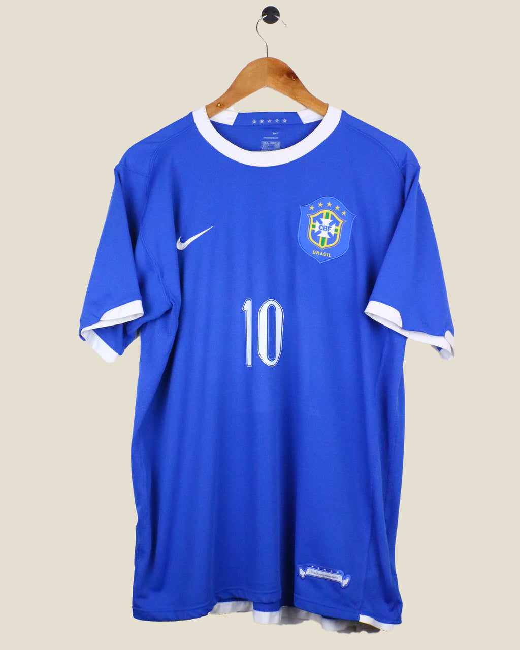 BRAZIL 2006 RONALDINHO #10 AWAY (XL) NIKE