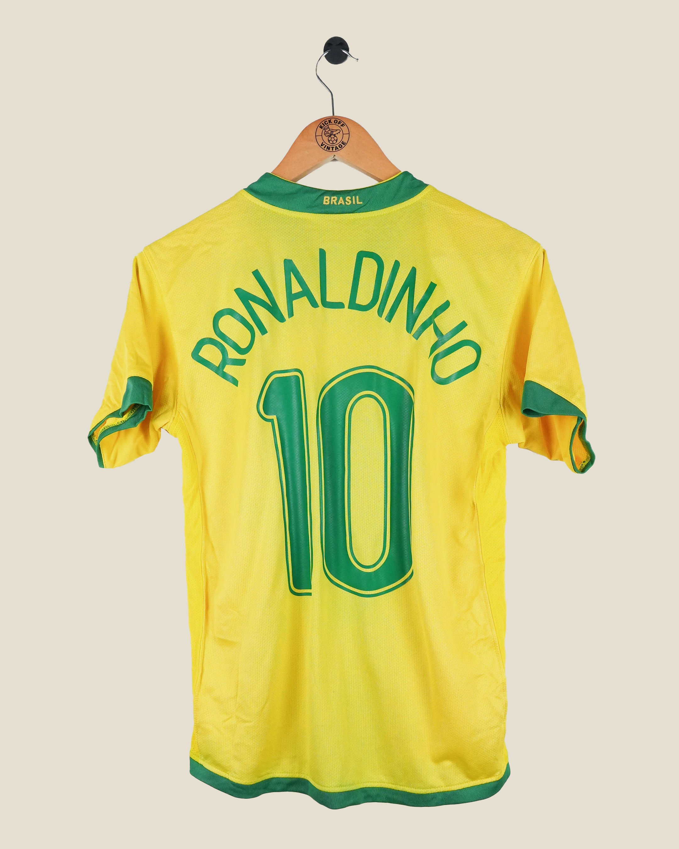BRAZIL 2006 RONALDINHO HOME SHIRT (S) NIKE