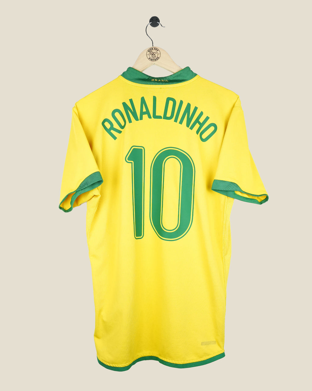 BRAZIL 2006 RONALDINHO HOME SHIRT (L) NIKE