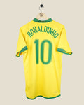 BRAZIL 2006 RONALDINHO HOME SHIRT (L) NIKE