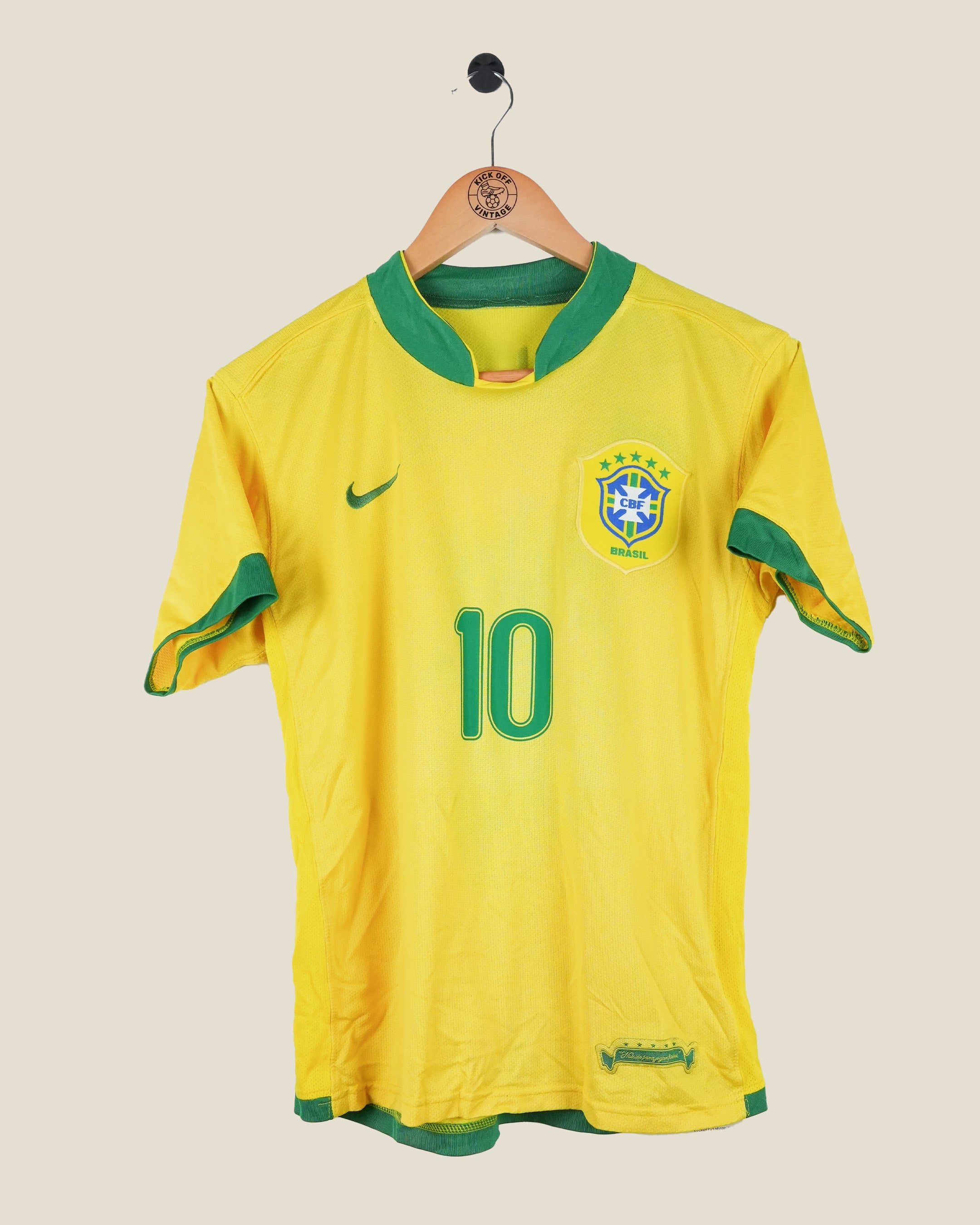 BRAZIL 2006 RONALDINHO HOME SHIRT (S) NIKE