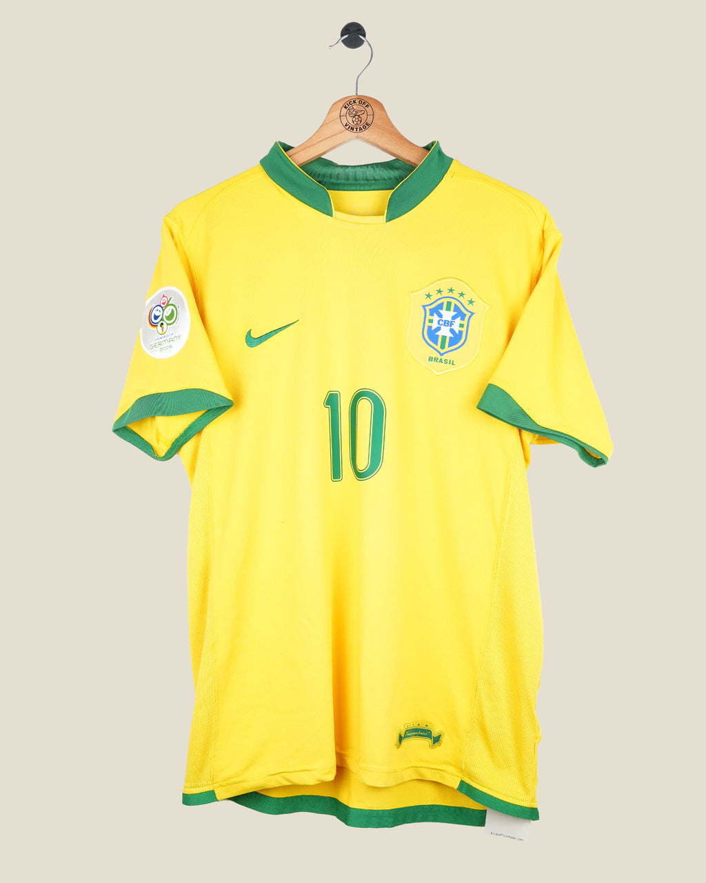 BRAZIL 2006 RONALDINHO WC HOME SHIRT (M) NIKE