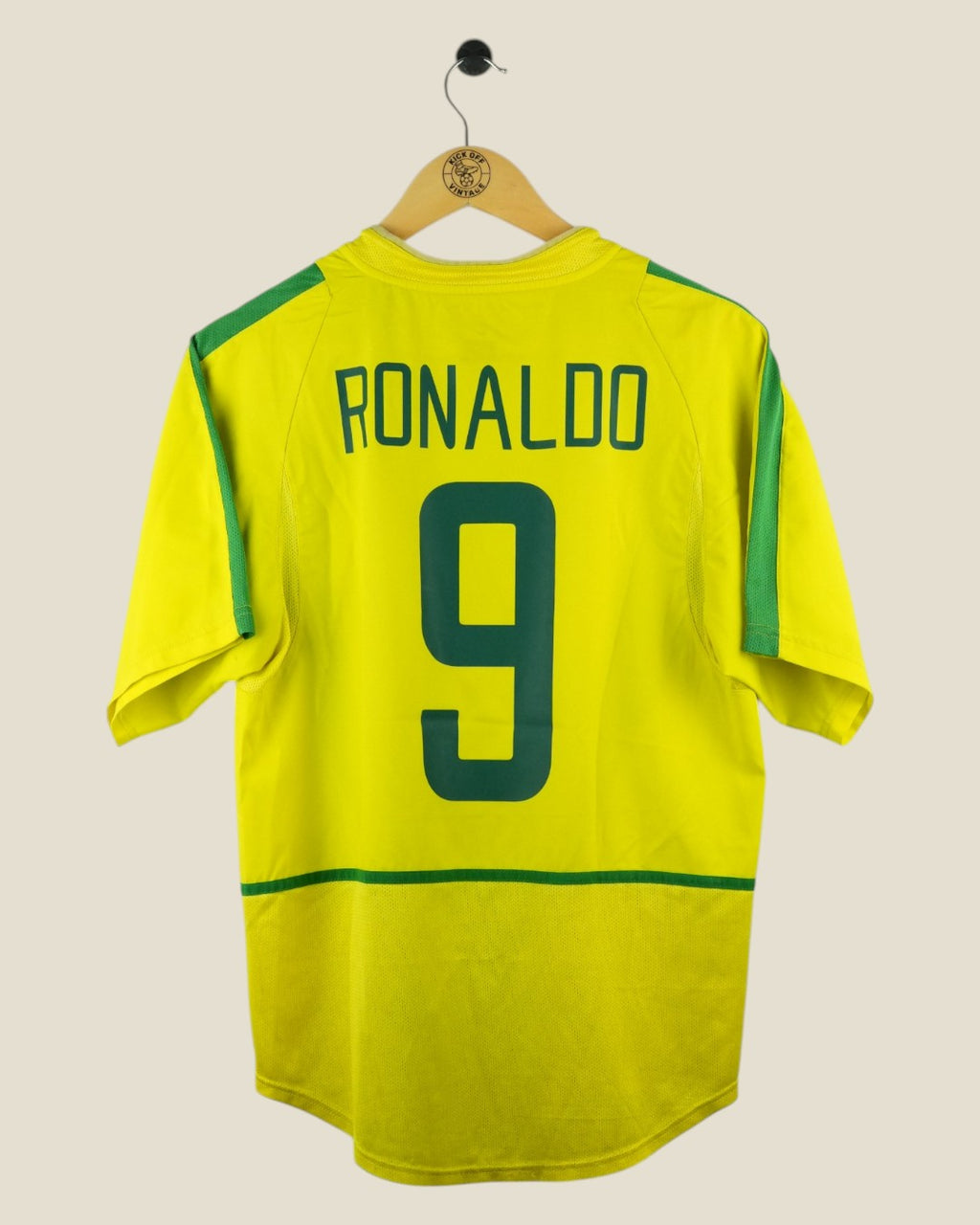 BRAZIL 2002 RONALDO HOME SHIRT (S) NIKE