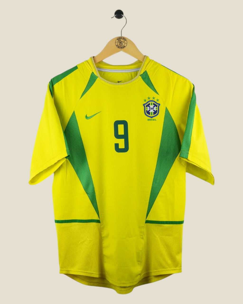BRAZIL 2002 RONALDO HOME SHIRT (S) NIKE