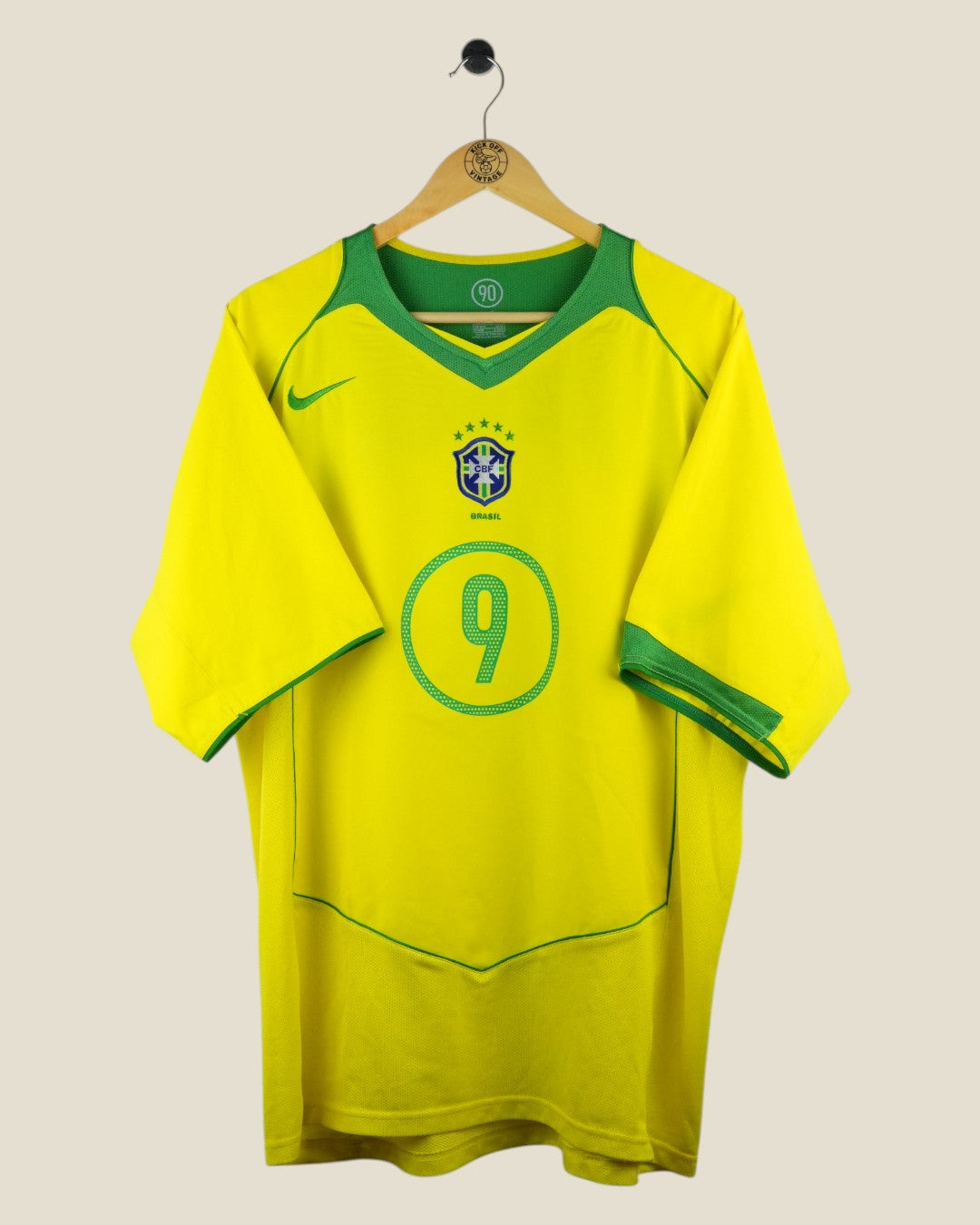 BRAZIL 2004 RONALDO HOME SHIRT (XL) NIKE