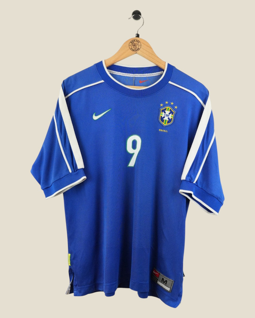 BRAZIL 1998 RONALDO AWAY SHIRT (M) NIKE
