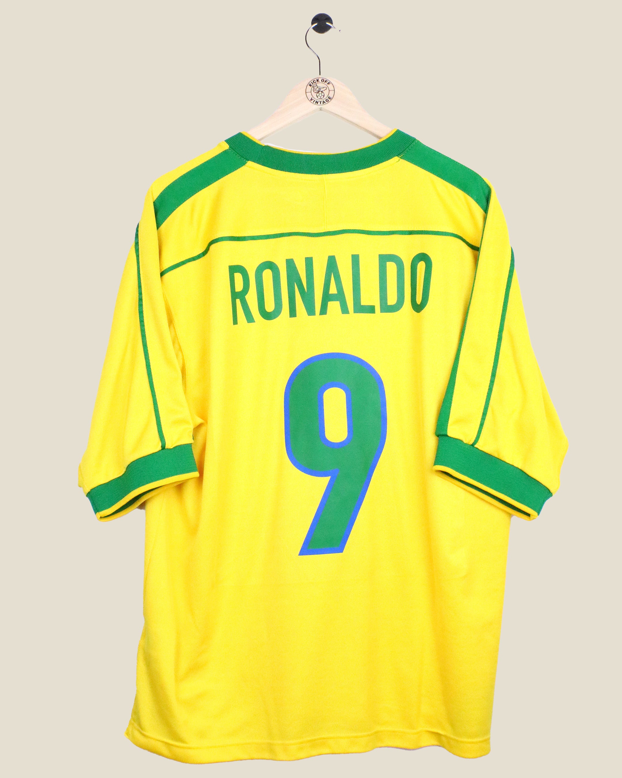 BRAZIL 1998 RONALDO HOME (L) NIKE