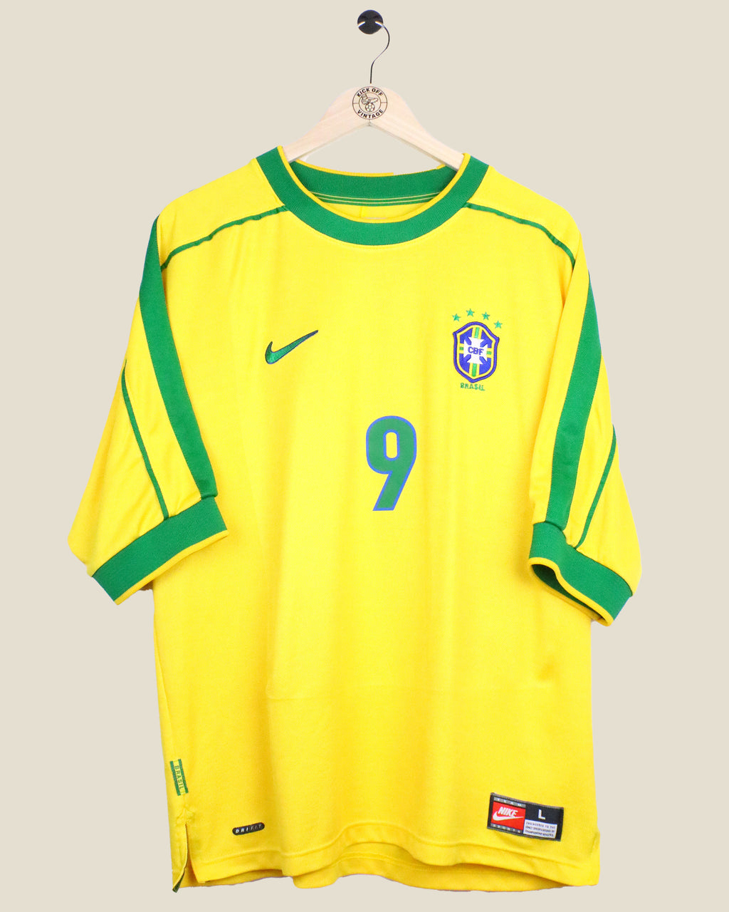 BRAZIL 1998 RONALDO HOME (L) NIKE